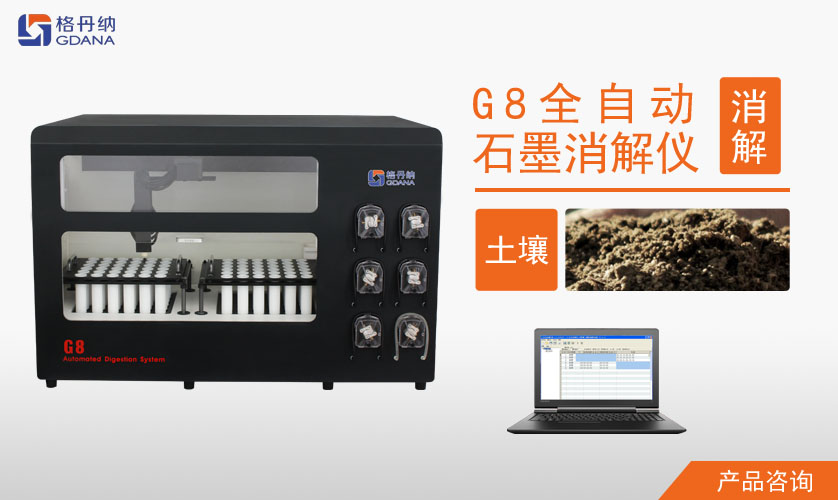 G8全自動石墨消解儀對土壤中Cd、Cr、Cu、Pb、Ni、Zn金屬的消解